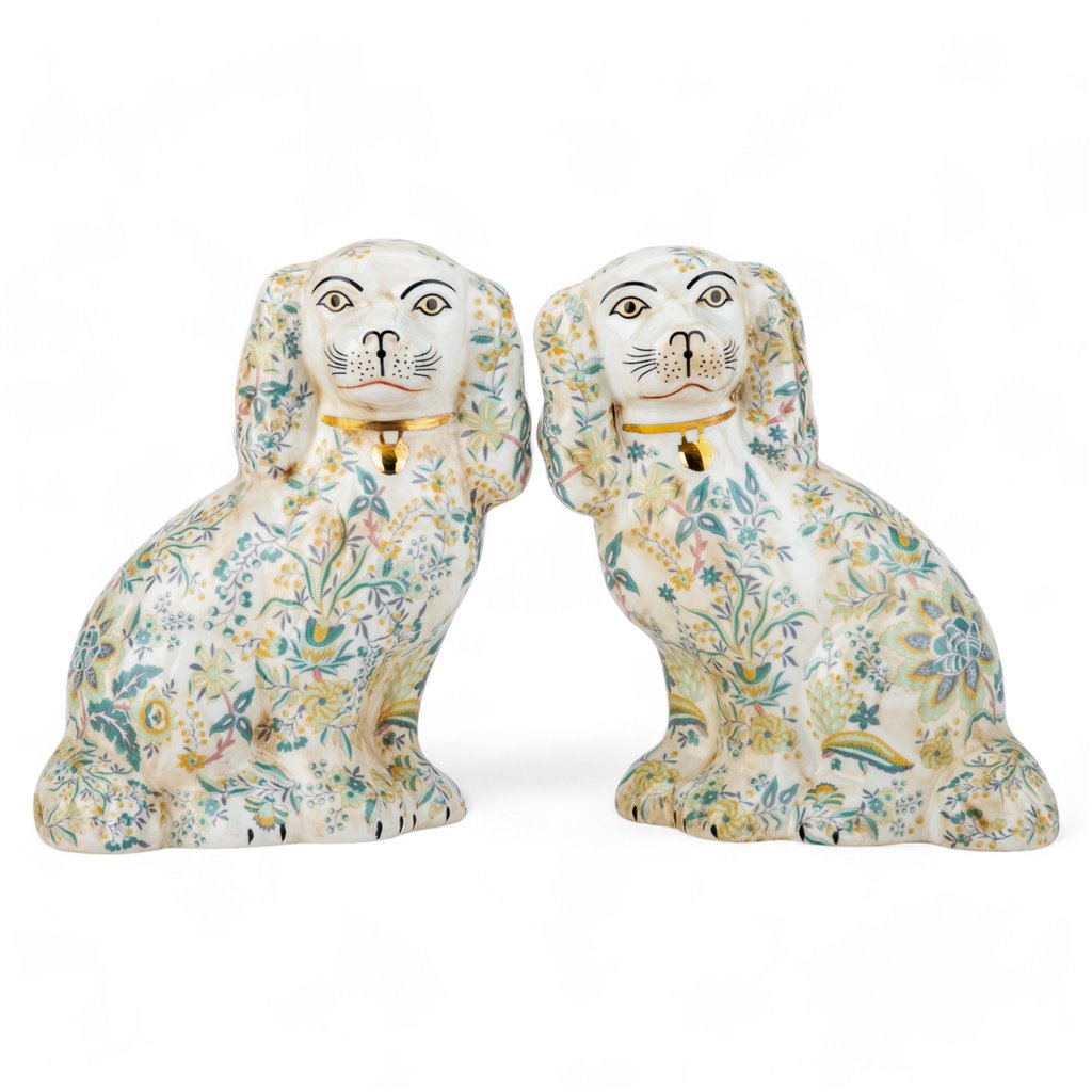 Large Porcelain Staffordshire Dogs