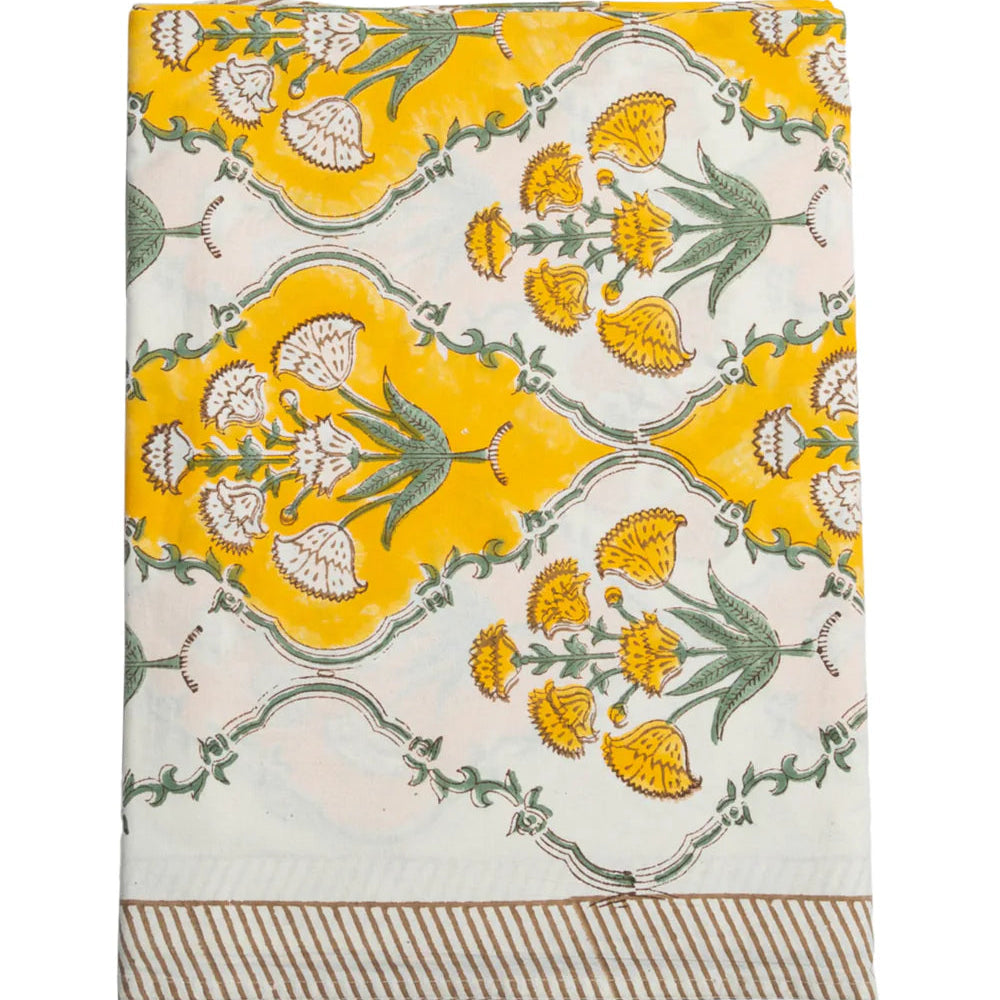Block Print Cotton Tablecloth