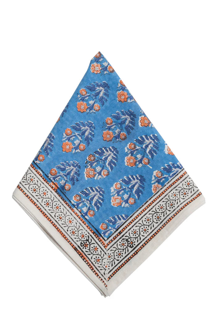 Block Print Cotton Table Napkins (Set of 4)