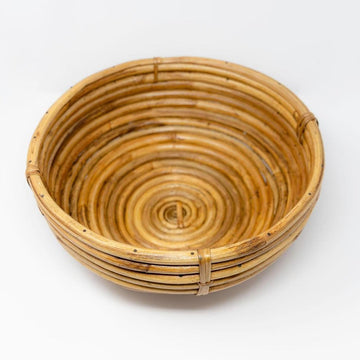 Classic Cane Planter Bowl | Decorative Tabletop Bowl