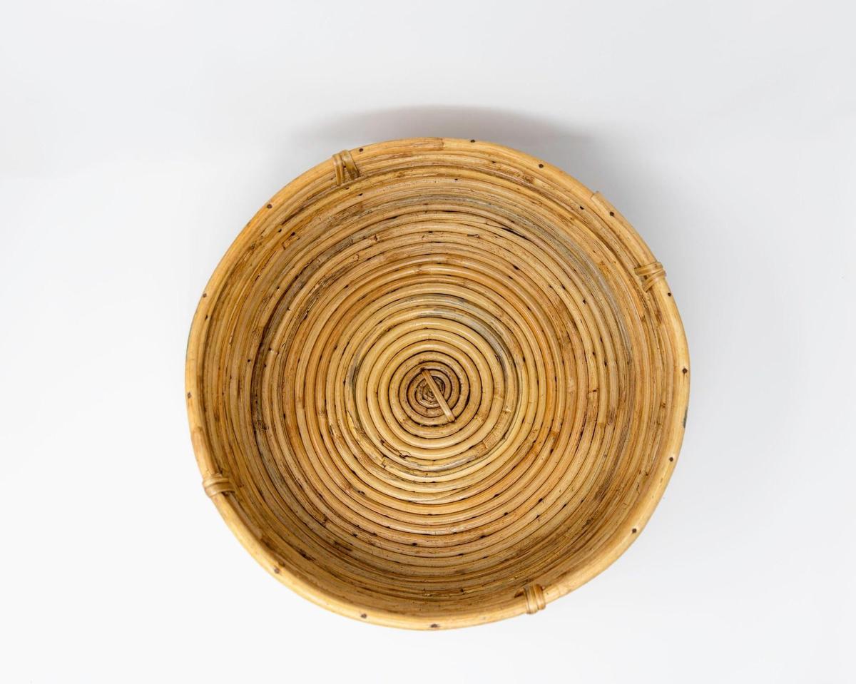 Classic Cane Planter Bowl | Decorative Tabletop Bowl