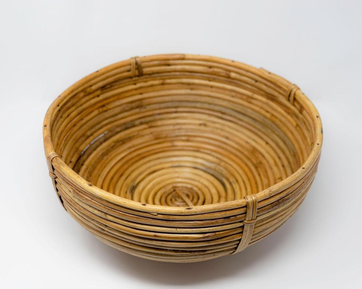 Classic Cane Planter Bowl | Decorative Tabletop Bowl
