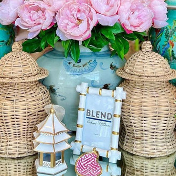 French Faux Bamboo Picture Frame | French Colonial Art Deco Indochine Frame | 5x7 | 4x6