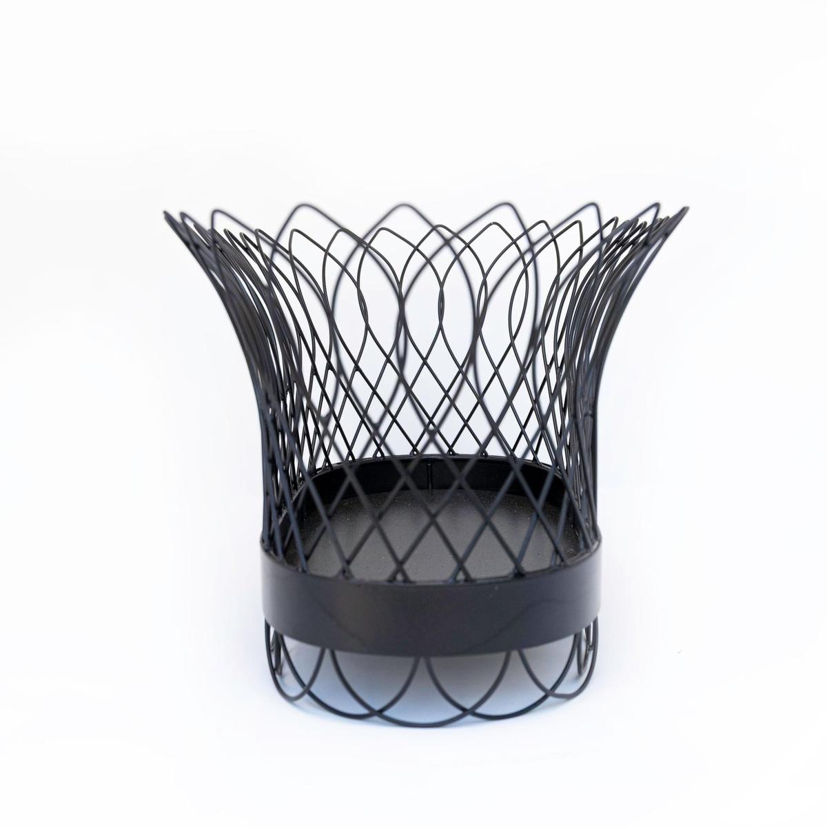 French Wire Planter | Metal Centerpiece | Elegant Garden Basket