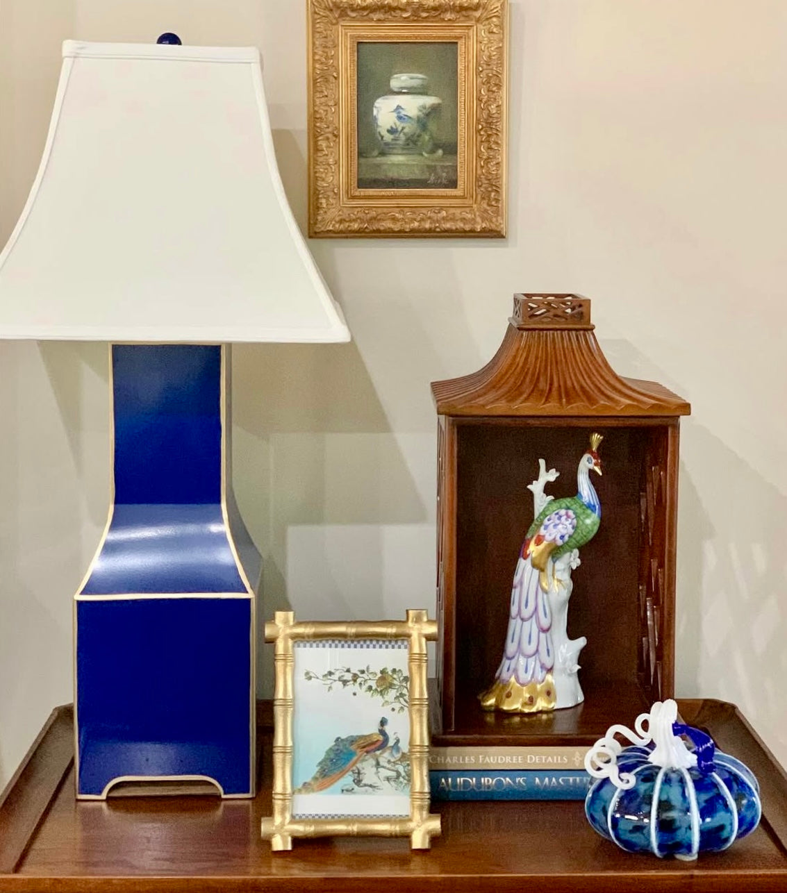 French Art Deco Indochine Faux Bamboo Picture Frame