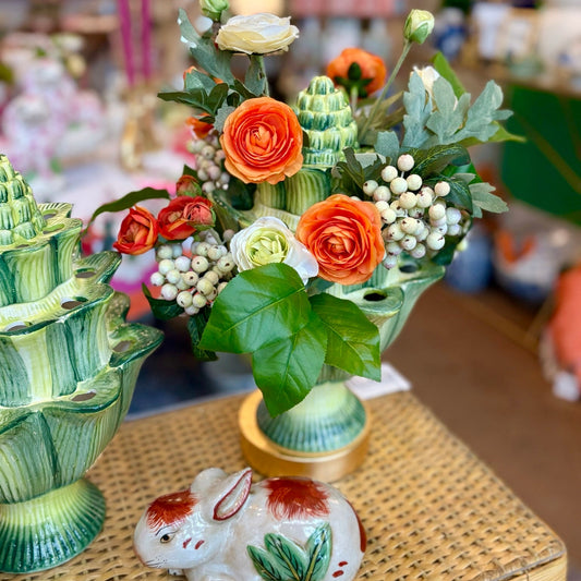 Porcelain Artichoke Tulipiere Vase