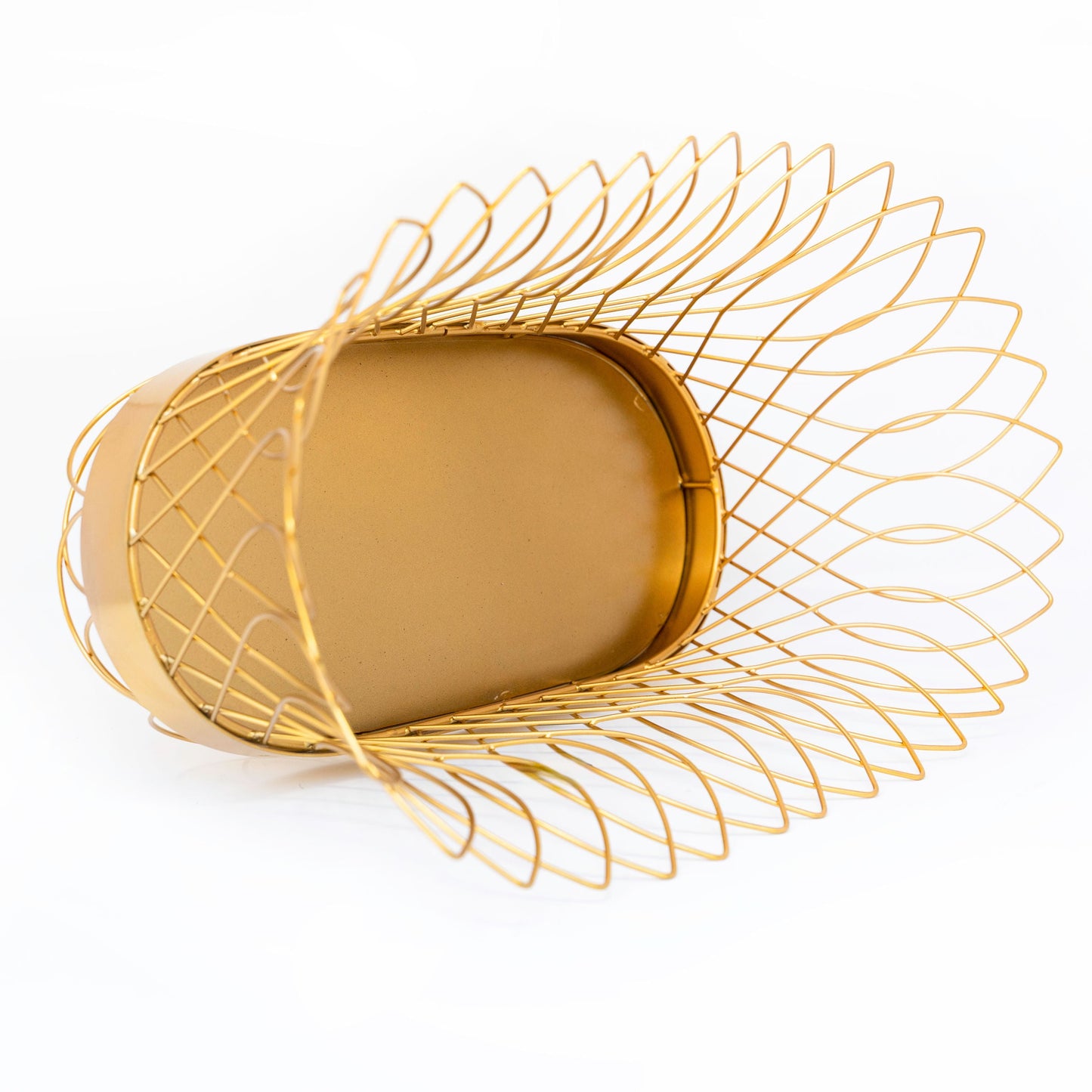 Elegant French Wire Metal Planter Basket