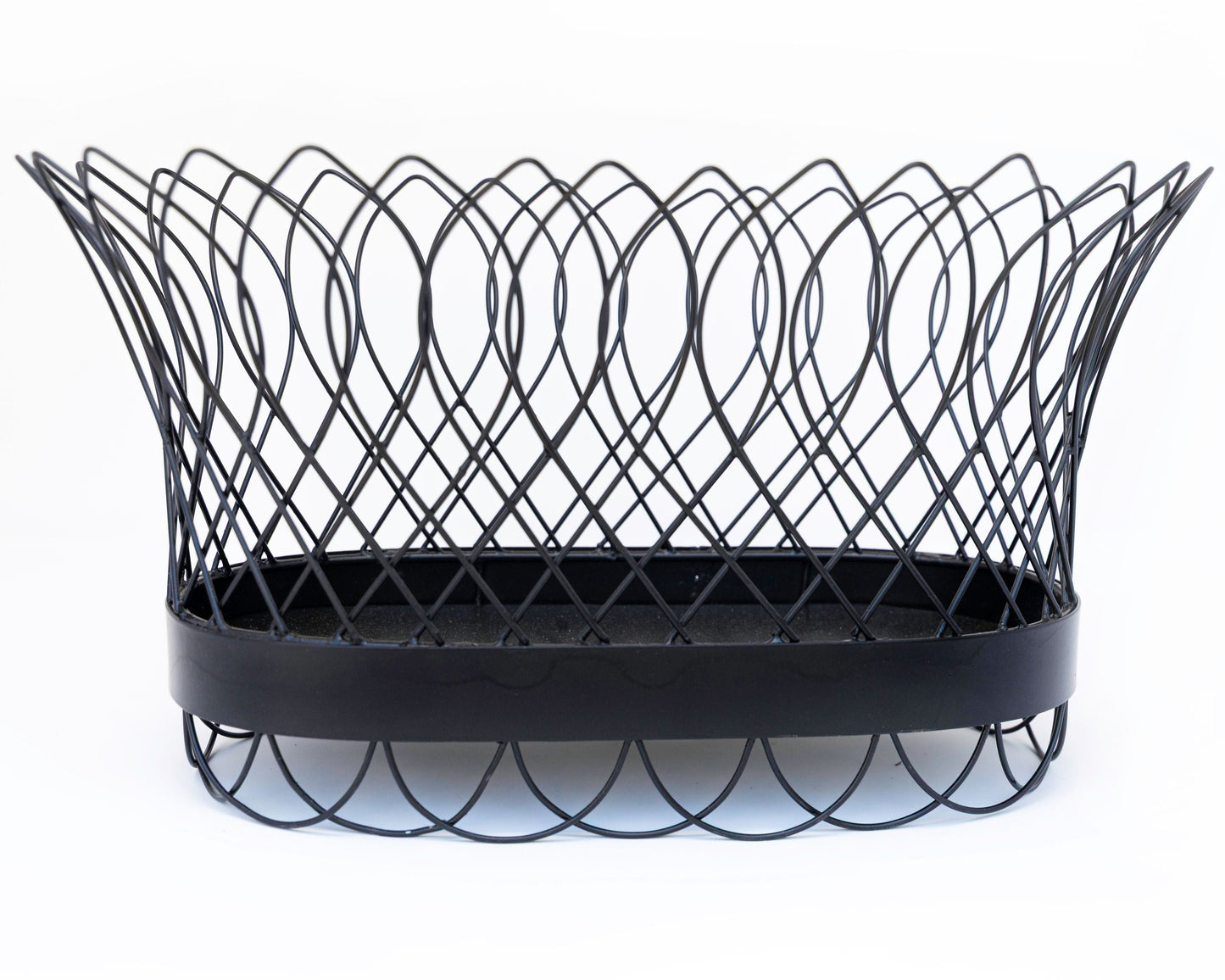 Elegant French Wire Metal Planter Basket