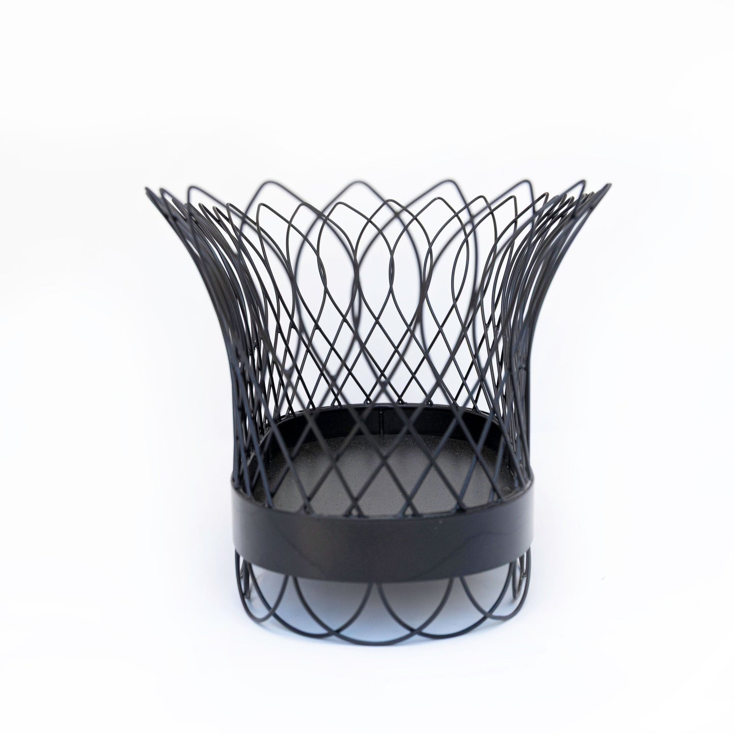 Elegant French Wire Metal Planter Basket