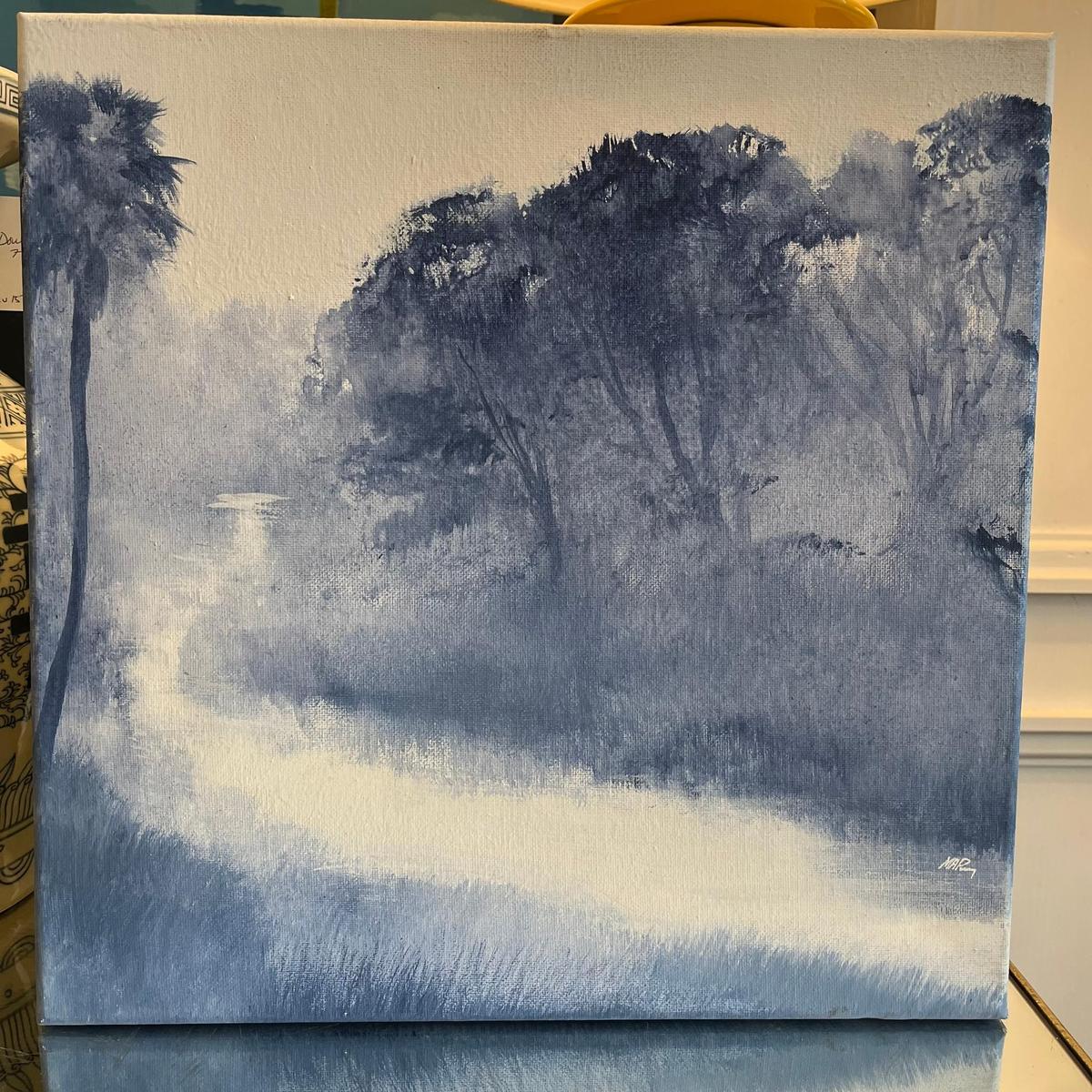 Mike Perry Blue Wash Palms