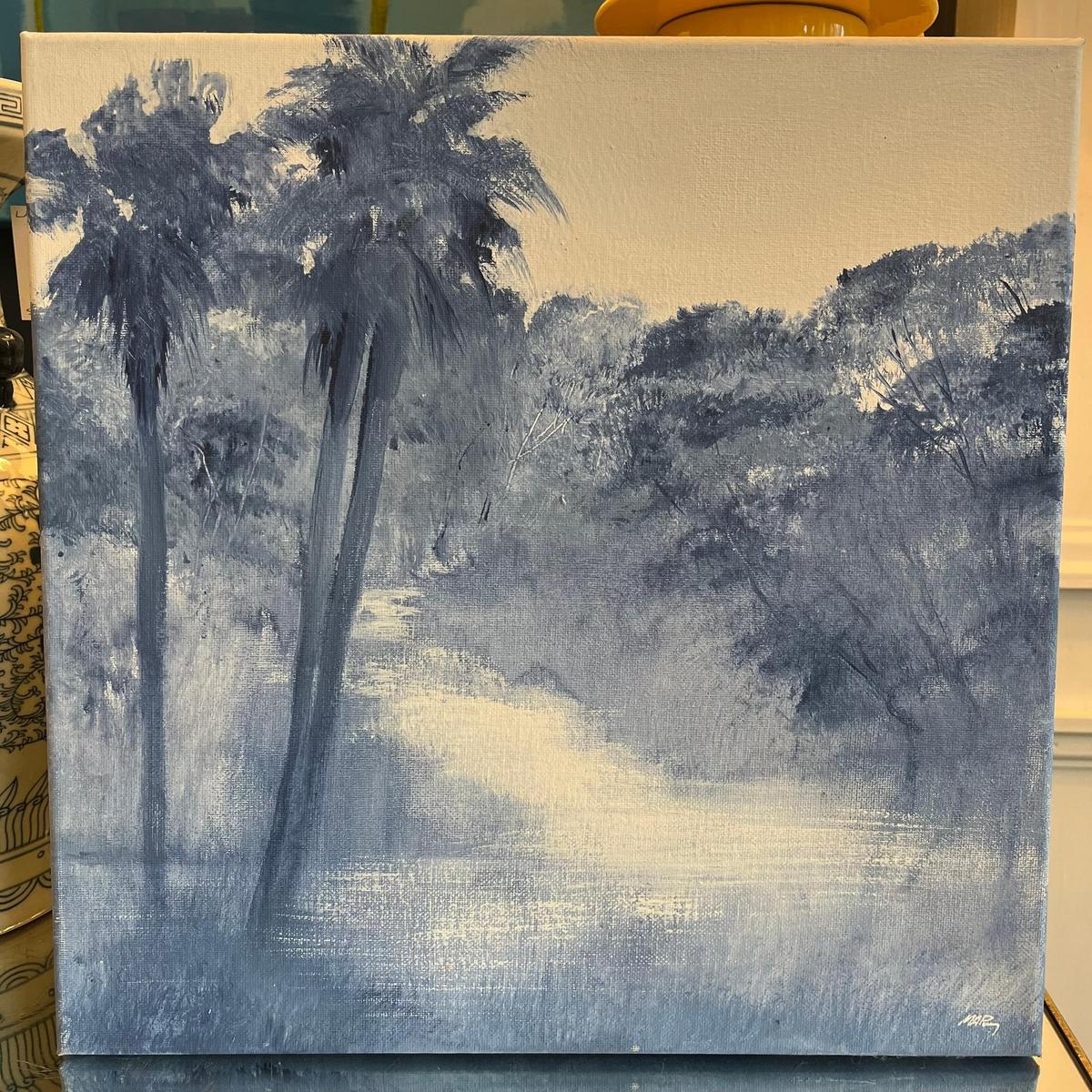 Mike Perry Blue Wash Palms