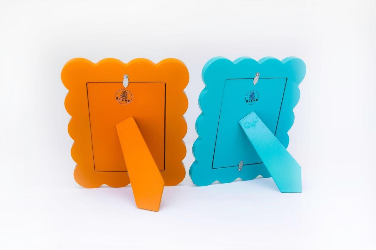 Scalloped Lacquer Photo Frame | 4x6 | 5x7