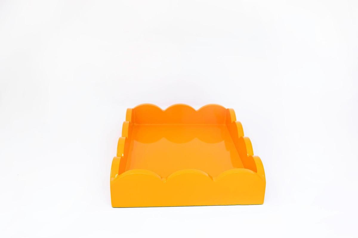 Scalloped Lacquer Tray | Chic Decorative Home Accent