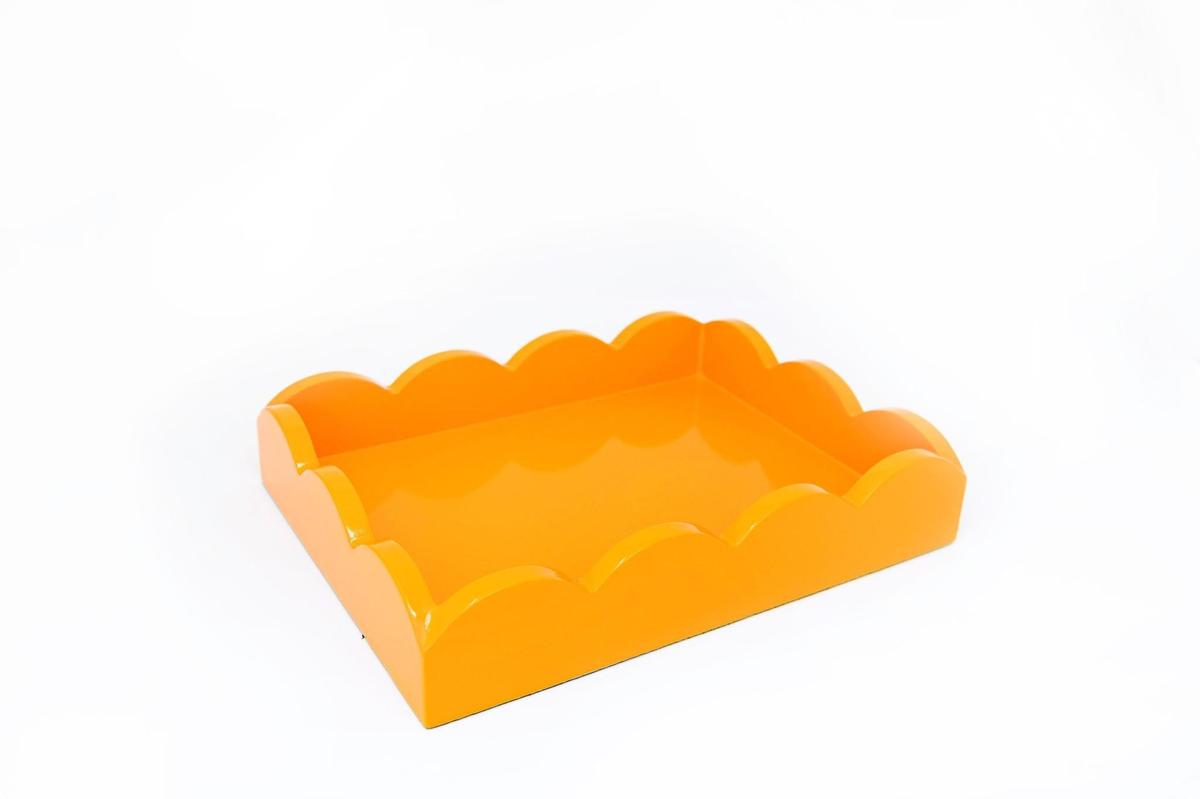 Scalloped Lacquer Tray | Chic Decorative Home Accent