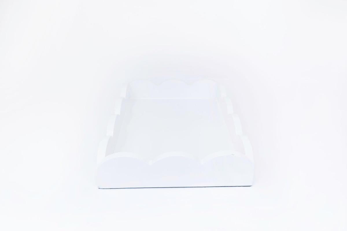 Scalloped Lacquer Tray | Chic Decorative Home Accent