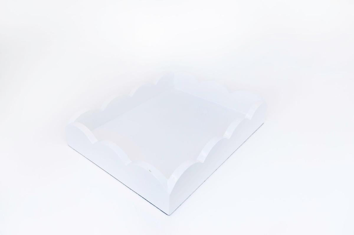 Scalloped Lacquer Tray | Chic Decorative Home Accent