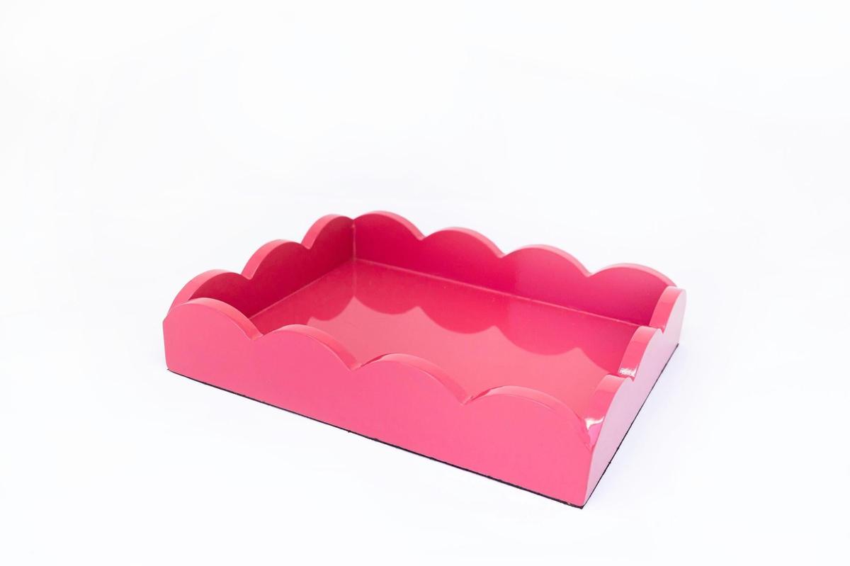 Scalloped Lacquer Tray | Chic Decorative Home Accent