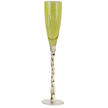 Twisted Stem Champagne Flutes