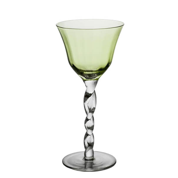 Twisted Stem Wine Glass