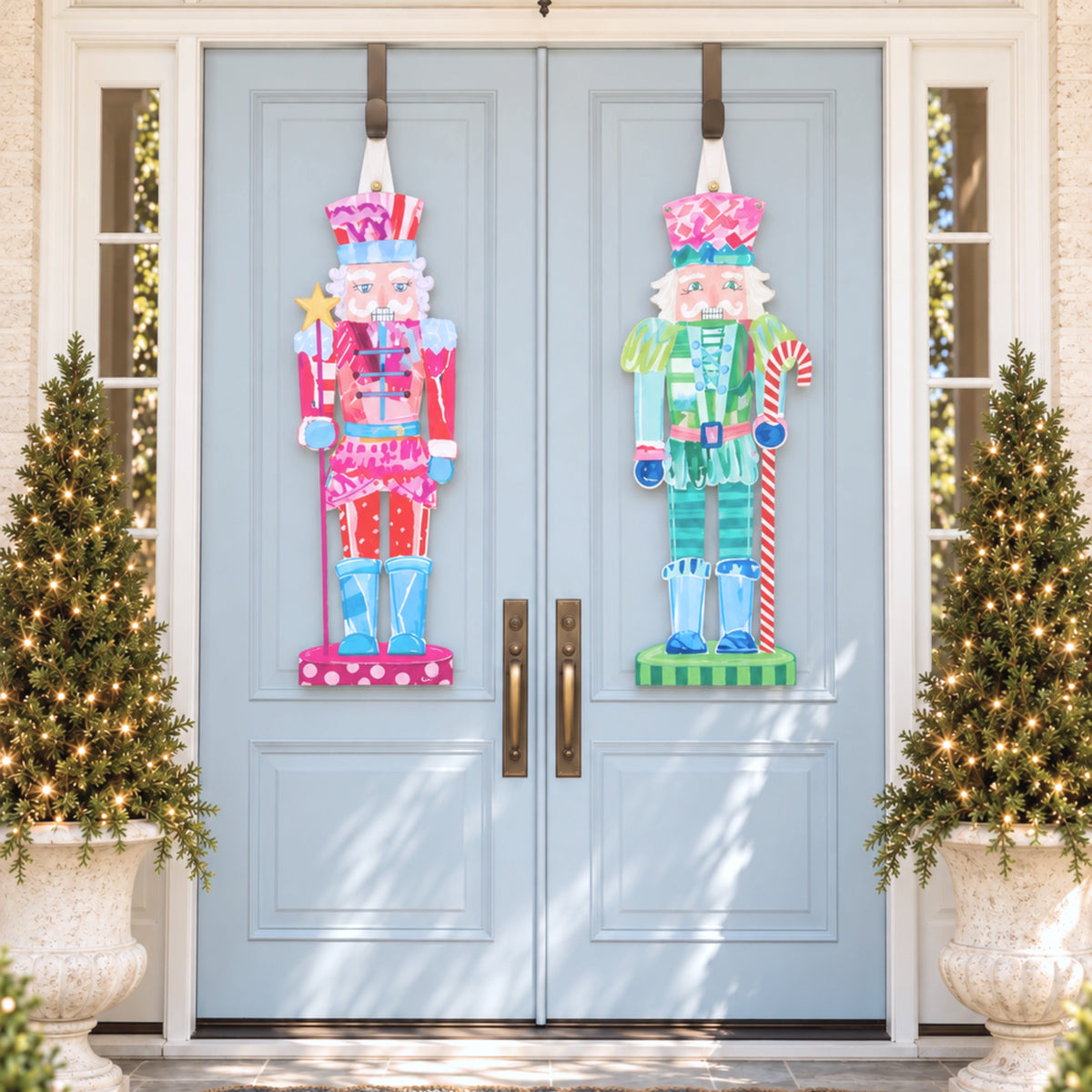 Nutcracker Door Hanger Set of 2