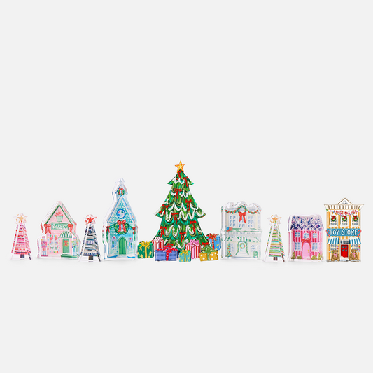 Mini Christmas Village Set