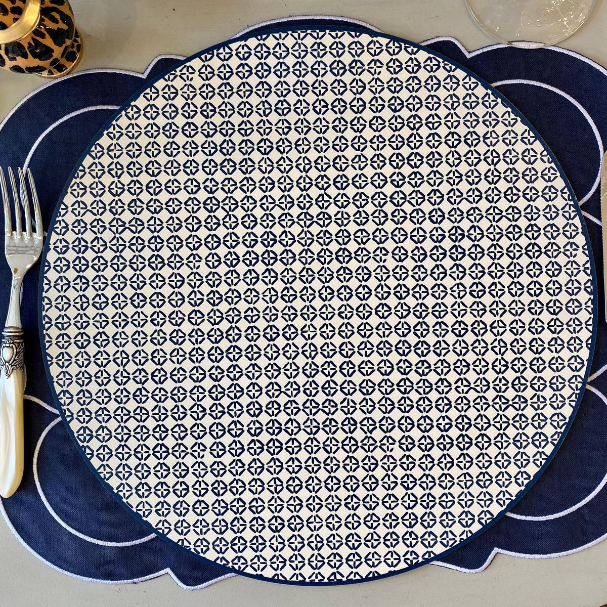 Blue Pattern Reversible Placemat