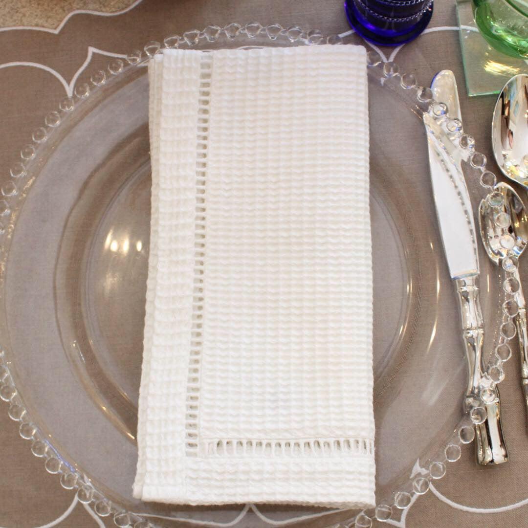 Classic Waffle Table Napkins | Set of 4