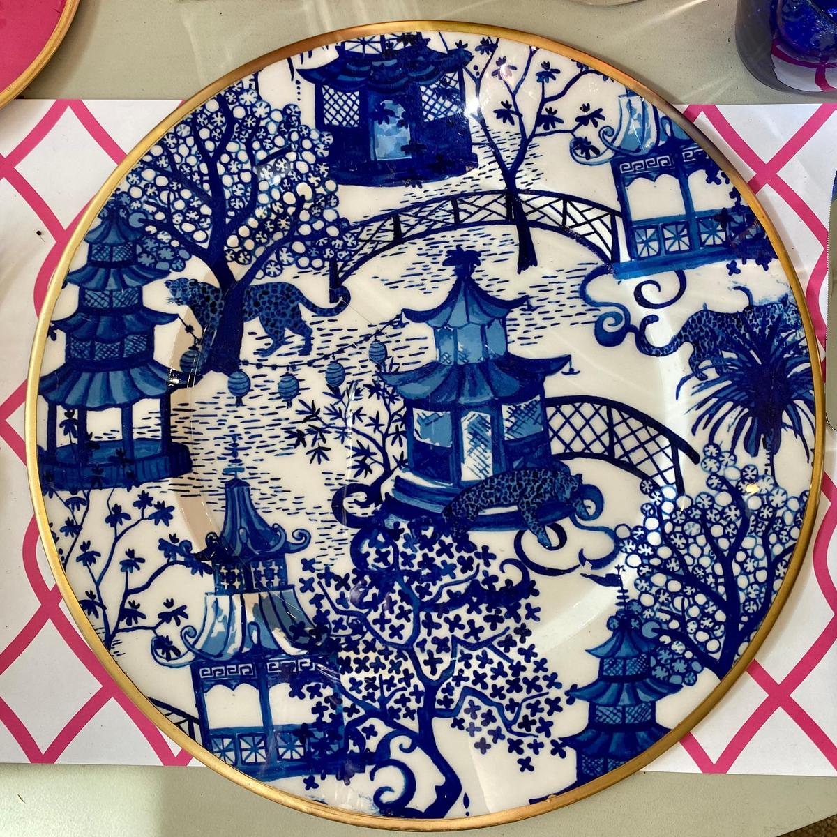 Patterned Enamel Charger