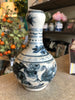 Vase 6.5” Blue and White Egret Scene