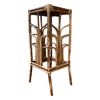 Bamboo plant stand from a diagonal
