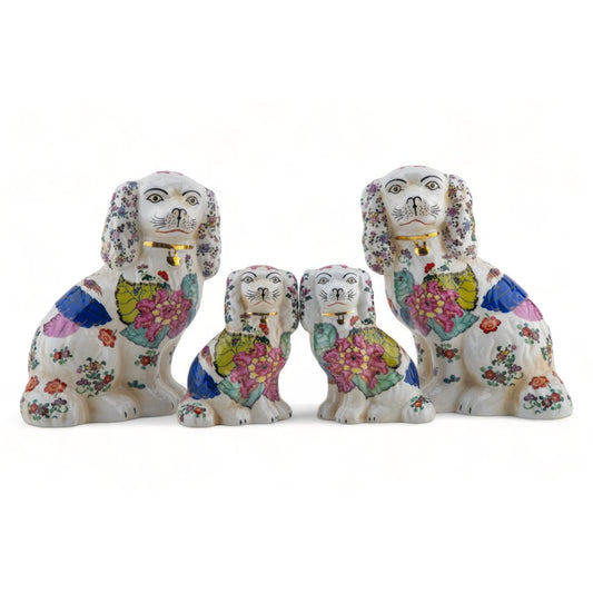 Small Porcelain Staffordshire Dogs