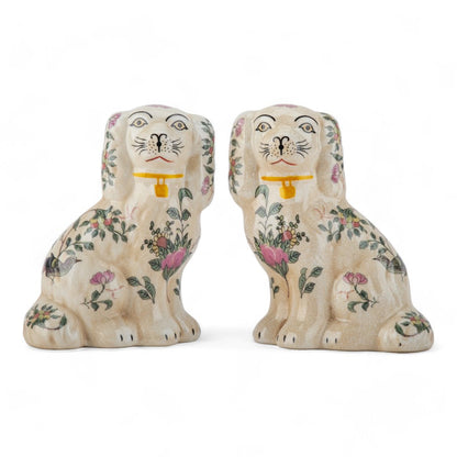 Small Porcelain Staffordshire Dogs