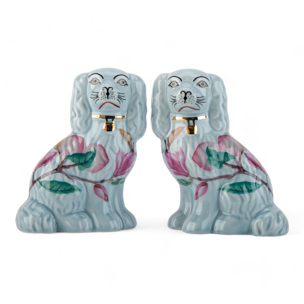 Small Porcelain Staffordshire Dogs