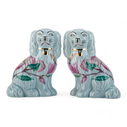 Small Porcelain Staffordshire Dogs