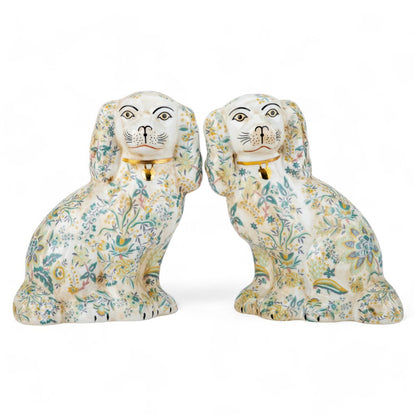 Large Porcelain Staffordshire Dogs