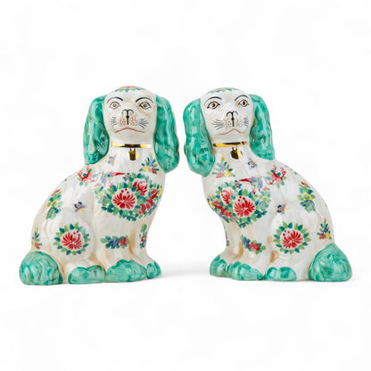 Large Porcelain Staffordshire Dogs