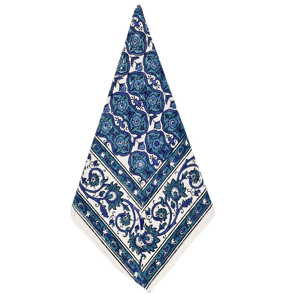Block Print Cotton Table Napkins (Set of 4)