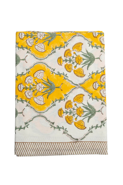 Block Print Cotton Tablecloth