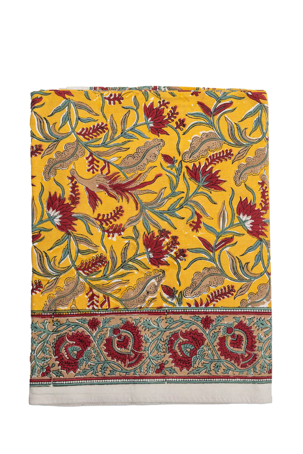 Block Print Cotton Tablecloth