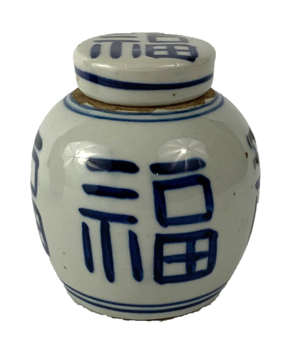 Blue & White Porcelain Baby Happiness Ginger Jar