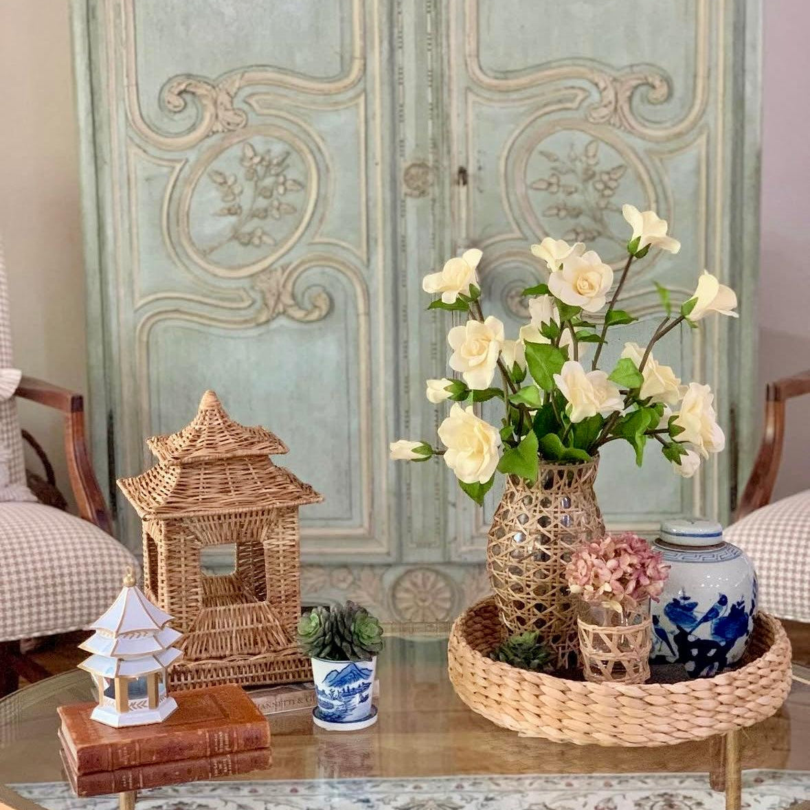 Banana Weave Tray | Handwoven Natural Serving or Styling Tray