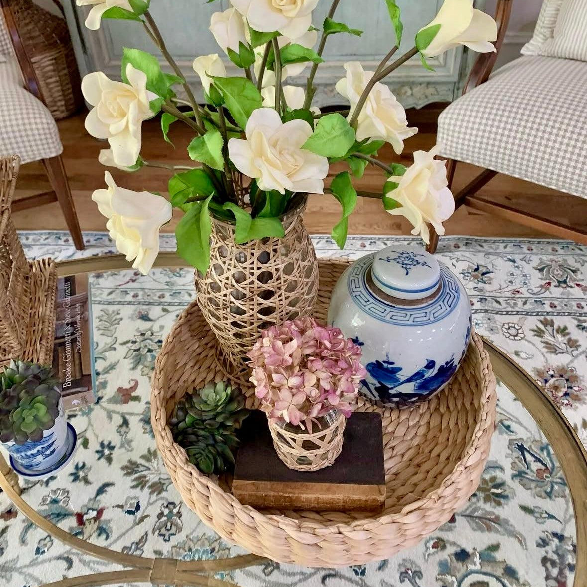 Banana Weave Tray | Handwoven Natural Serving or Styling Tray