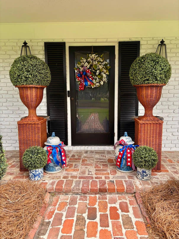 Braided Wicker Urn | Decorative Handwoven Urn Vase for Indoor or Outdoor