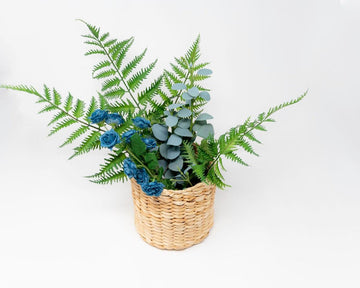 Classic Banana Weave Cachepot | Natural Woven Planter or Organizer