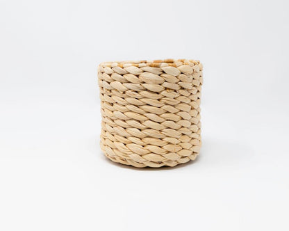Classic Banana Weave Cachepot | Natural Woven Planter or Organizer