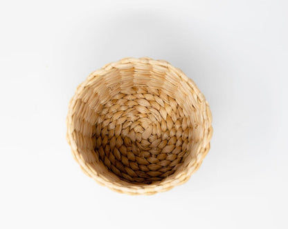 Classic Banana Weave Cachepot | Natural Woven Planter or Organizer
