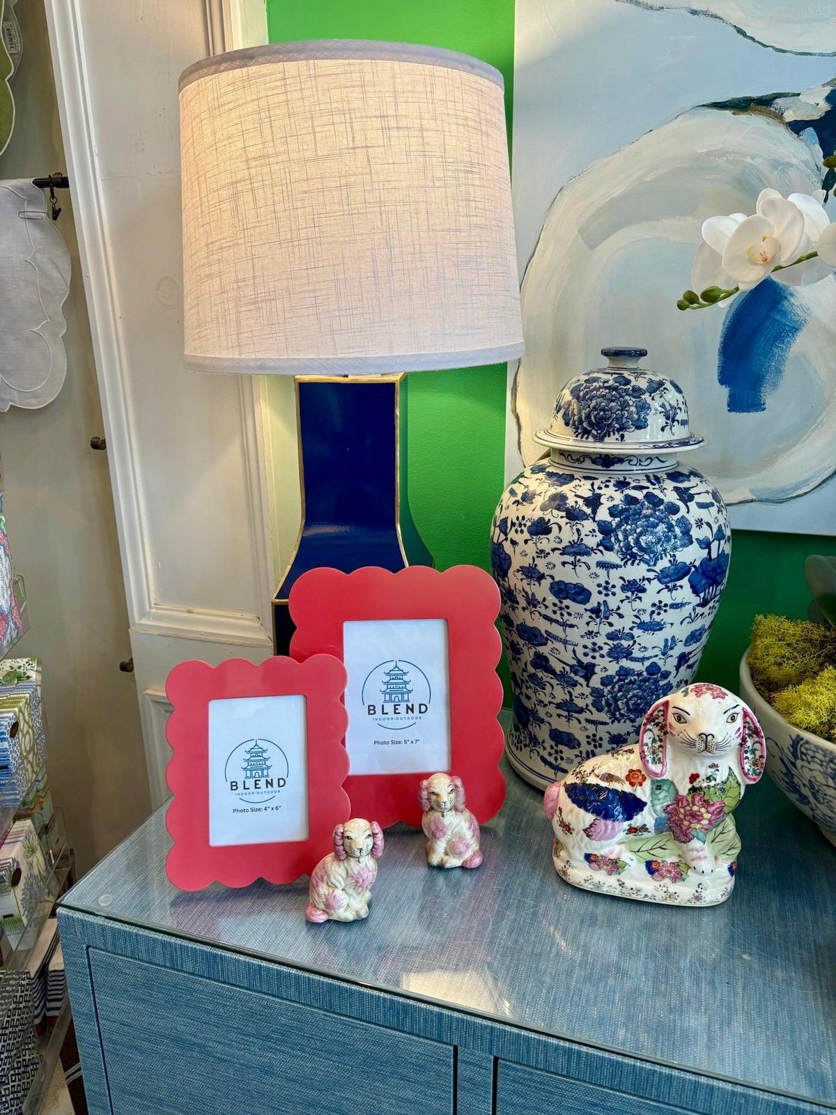 Classic Tole Lamp Base | Elegant Hand-painted Chinoiserie Style Lamp Base