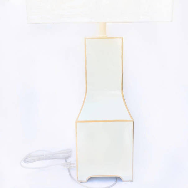 Classic Tole Lamp Base | Elegant Hand-painted Chinoiserie Style Lamp Base