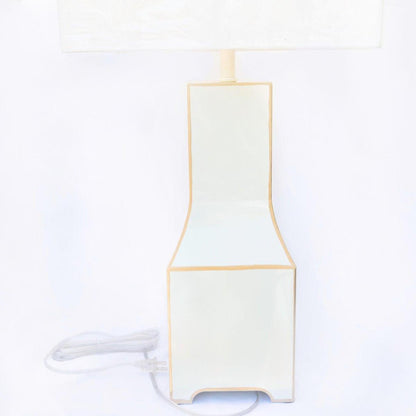 Classic Tole Lamp Base | Elegant Hand-painted Chinoiserie Style Lamp Base