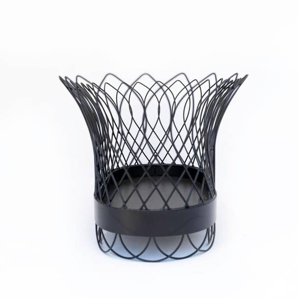 French Wire Planter | Metal Centerpiece | Elegant Garden Basket